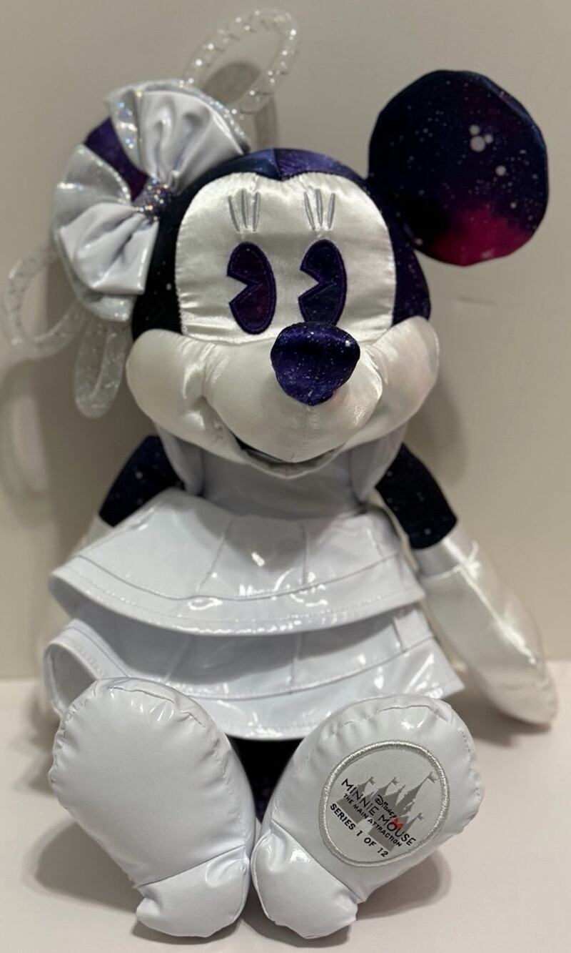 Minnie Mouse Main Attraction Plush; Space Mountain. January, 1 of 12.